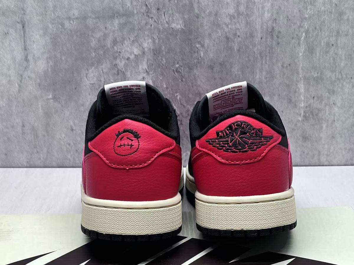 Nike Jordan Air Jordan 1 Retro Low OG 'Banned' Sneakers - Black / Varsity Red